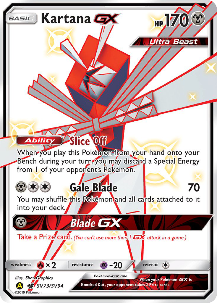 Kartana GX (SV73/SV94) [Sun & Moon: Hidden Fates - Shiny Vault] | Card Merchant Takapuna