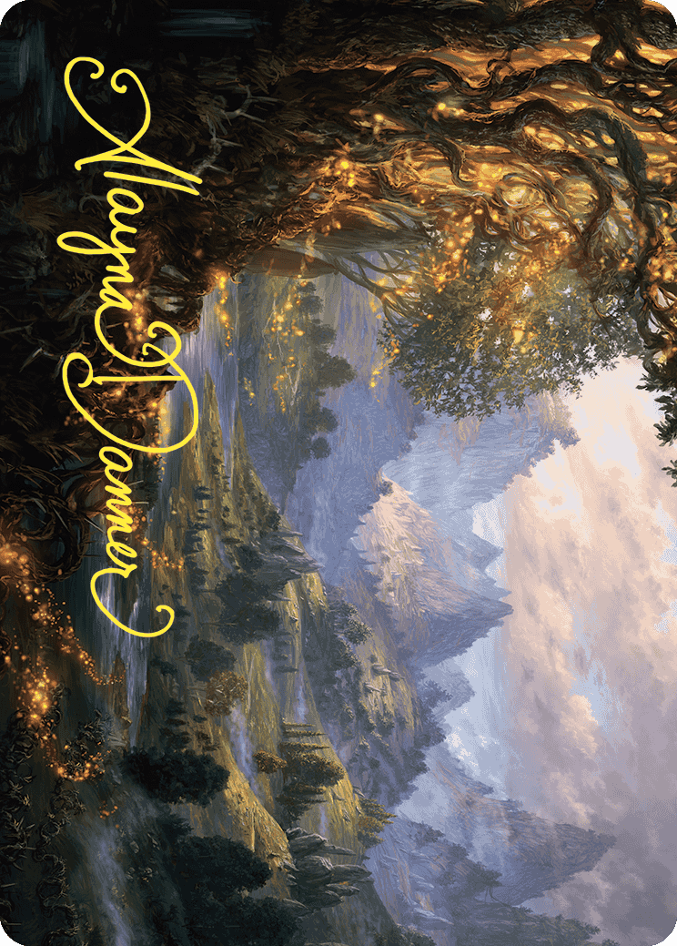 Evolving Wilds Art Card (Gold-Stamped Signature) [Wilds of Eldraine Art Series] | Card Merchant Takapuna