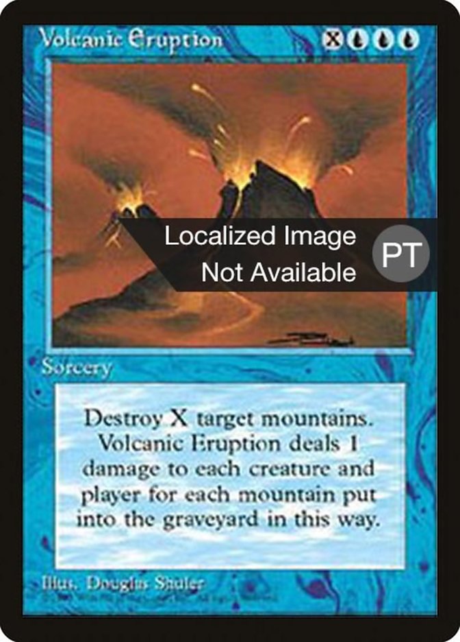 Volcanic Eruption [Fourth Edition (Foreign Black Border)] | Card Merchant Takapuna