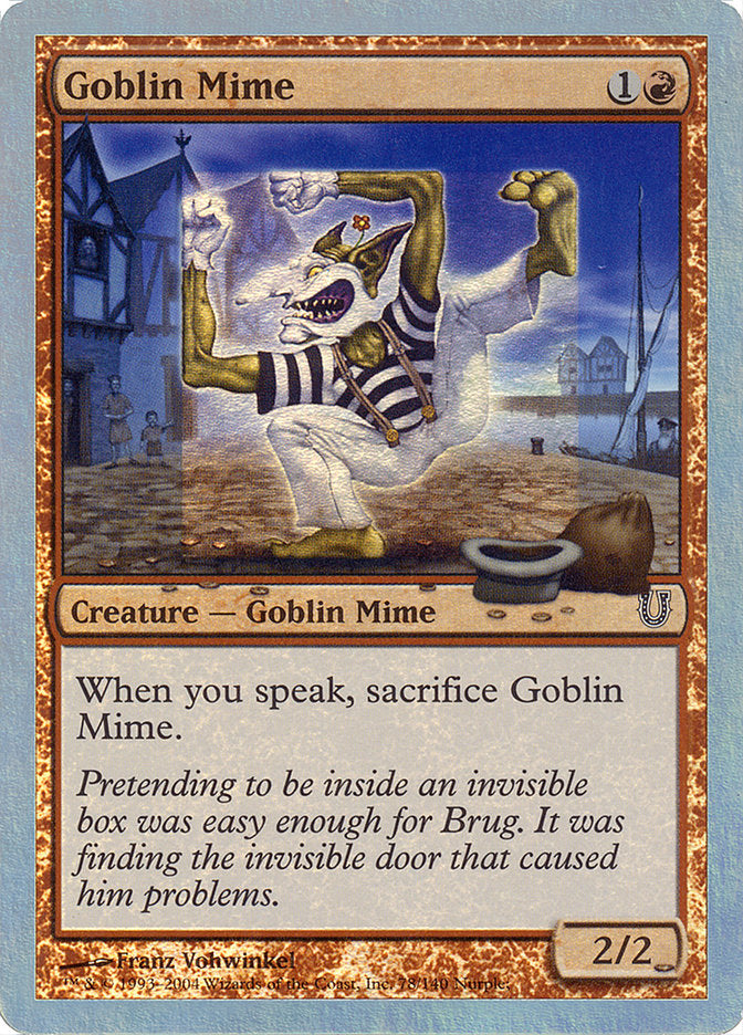 Goblin Mime (Alternate Foil) [Unhinged] | Card Merchant Takapuna