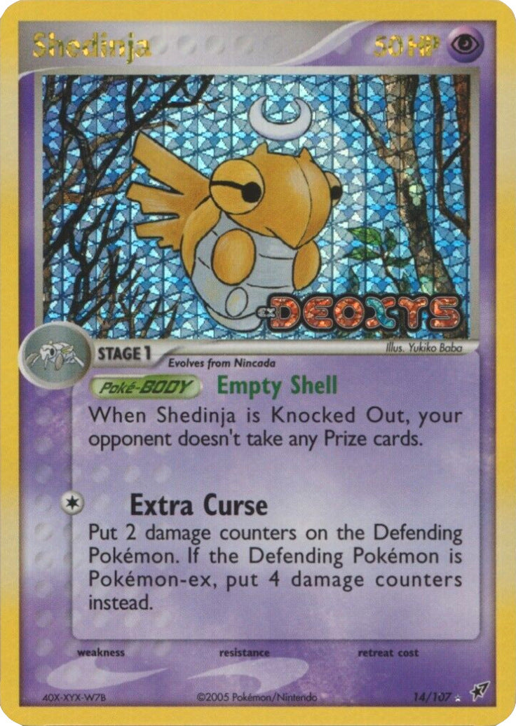 Shedinja (14/107) (Stamped) [EX: Deoxys] | Card Merchant Takapuna
