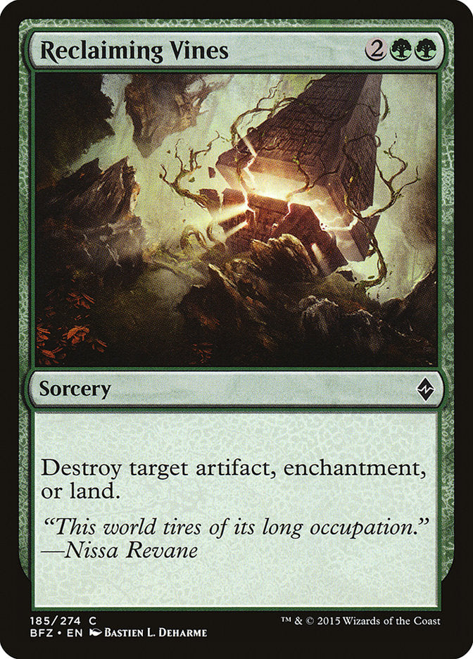 Reclaiming Vines [Battle for Zendikar] | Card Merchant Takapuna