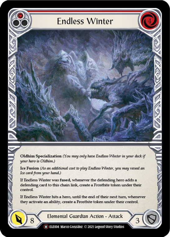 Endless Winter [U-ELE004] (Tales of Aria Unlimited)  Unlimited Normal | Card Merchant Takapuna