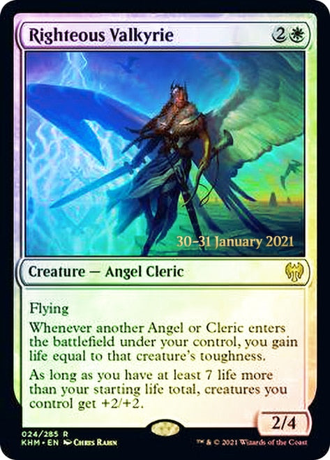 Righteous Valkyrie [Kaldheim Prerelease Promos] | Card Merchant Takapuna