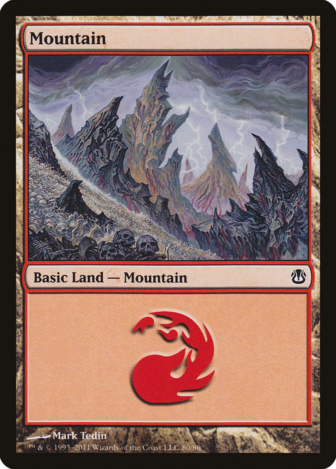 Mountain (80) [Duel Decks: Ajani vs. Nicol Bolas] | Card Merchant Takapuna