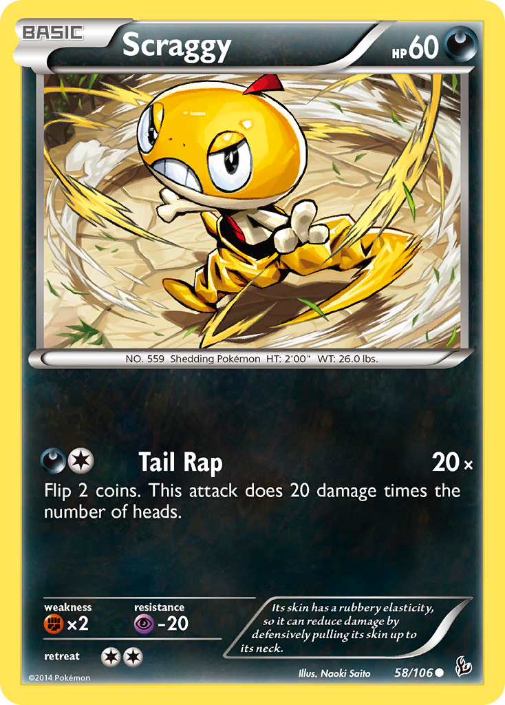 Scraggy (58/106) [XY: Flashfire] | Card Merchant Takapuna