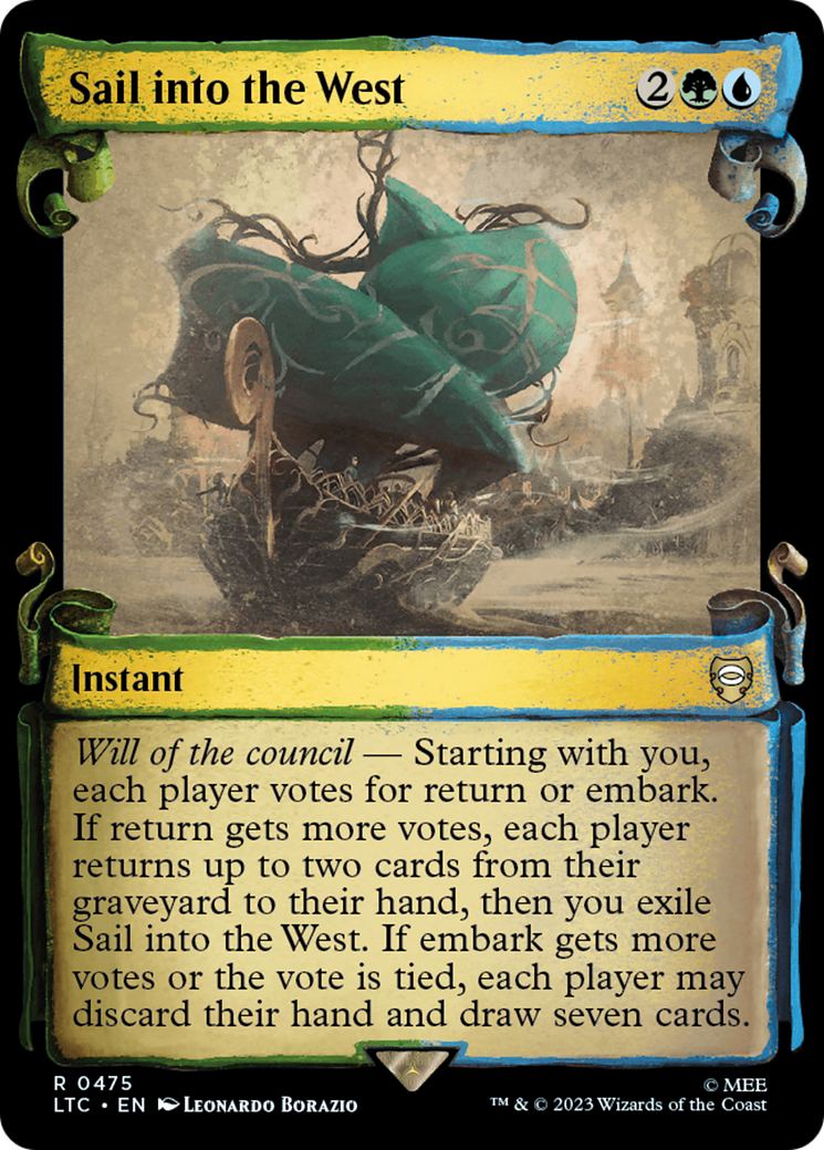 Sail into the West [The Lord of the Rings: Tales of Middle-Earth Commander Showcase Scrolls] | Card Merchant Takapuna