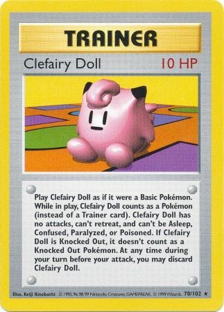Clefairy Doll (70/102) [Base Set Shadowless Unlimited] | Card Merchant Takapuna