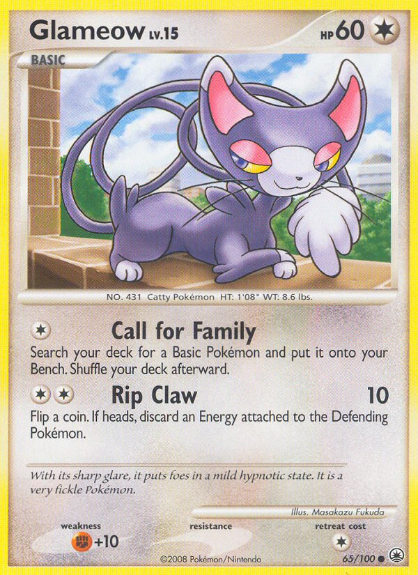 Glameow (65/100) [Diamond & Pearl: Majestic Dawn] | Card Merchant Takapuna