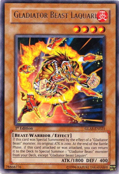 Gladiator Beast Laquari [GLAS-EN021] Rare | Card Merchant Takapuna