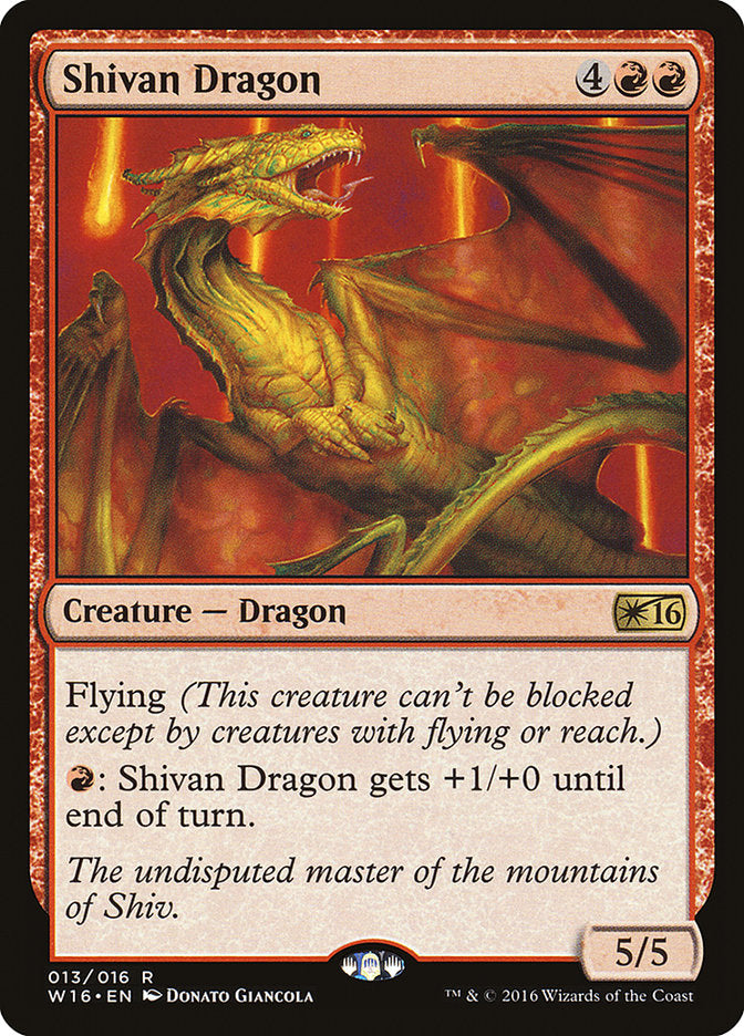 Shivan Dragon [Welcome Deck 2016] | Card Merchant Takapuna