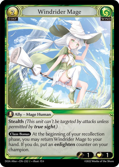 Windrider Mage (232) [Dawn of Ashes: Alter Edition] | Card Merchant Takapuna