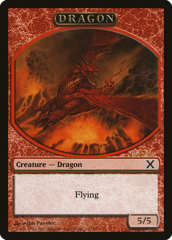 Dragon Token [Tenth Edition Tokens] | Card Merchant Takapuna
