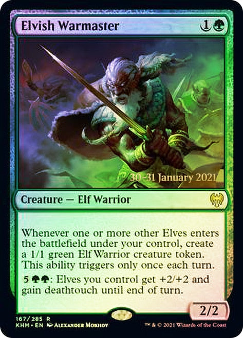 Elvish Warmaster [Kaldheim Prerelease Promos] | Card Merchant Takapuna