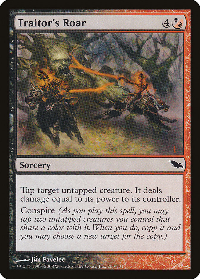 Traitor's Roar [Shadowmoor] | Card Merchant Takapuna