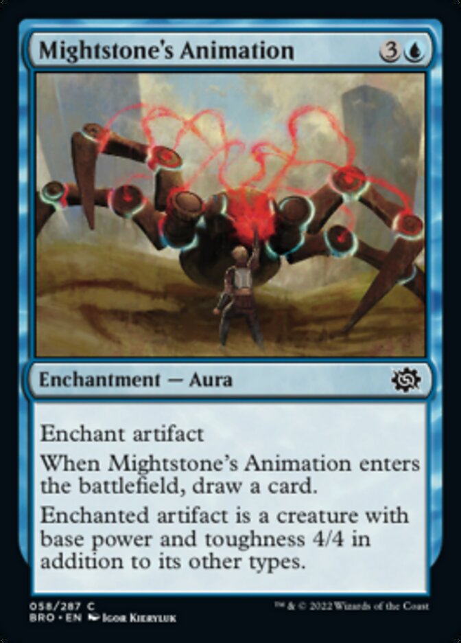 Mightstone's Animation [The Brothers' War] | Card Merchant Takapuna