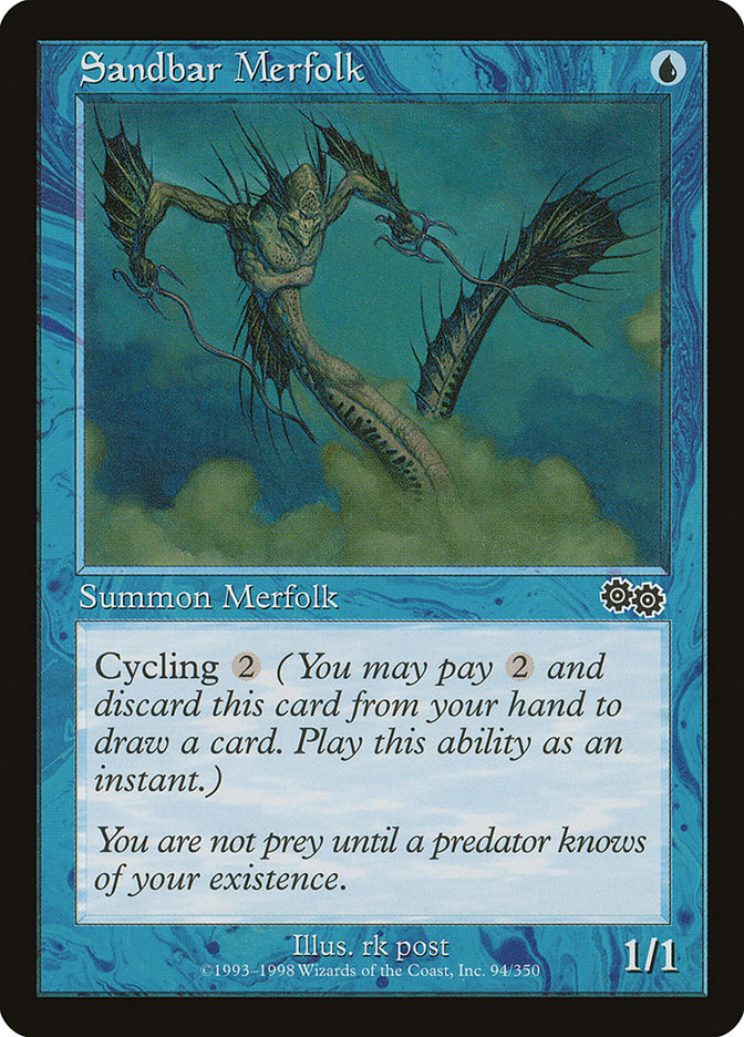 Sandbar Merfolk [Urza's Saga] | Card Merchant Takapuna