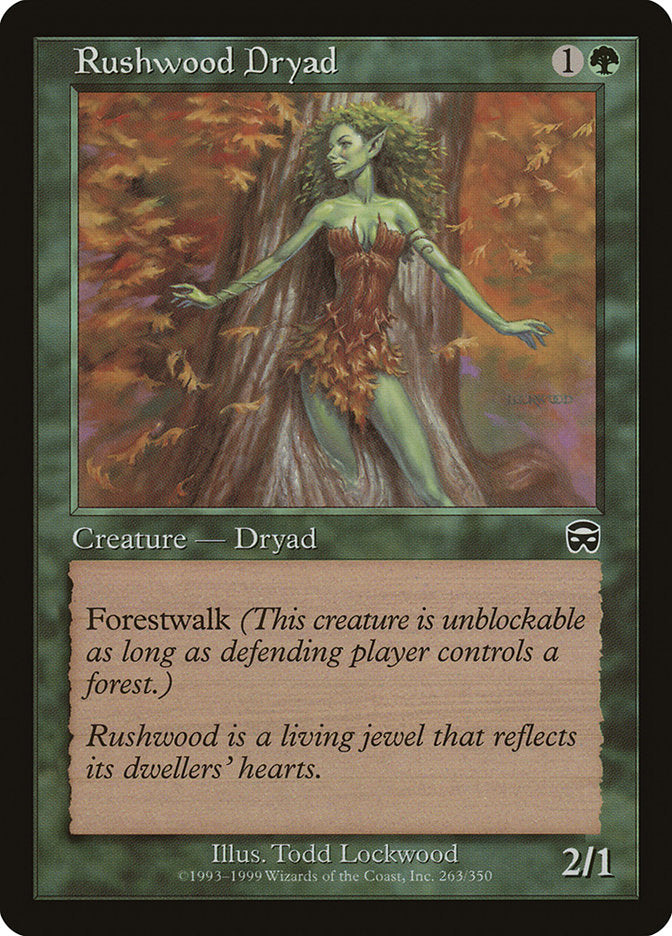 Rushwood Dryad [Mercadian Masques] | Card Merchant Takapuna