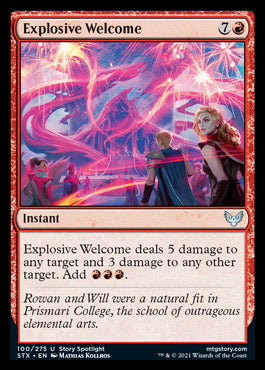 Explosive Welcome [Strixhaven: School of Mages] | Card Merchant Takapuna