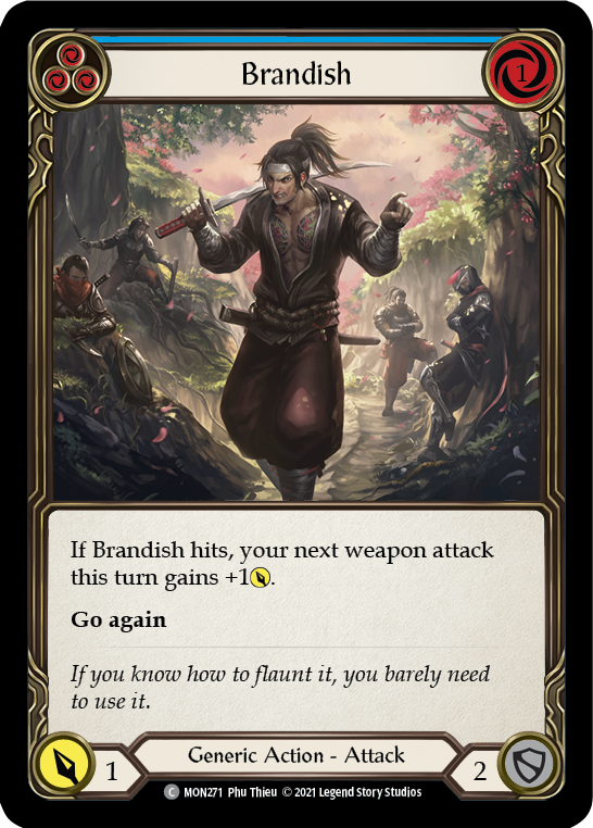 Brandish (Blue) [MON271] (Monarch)  1st Edition Normal | Card Merchant Takapuna