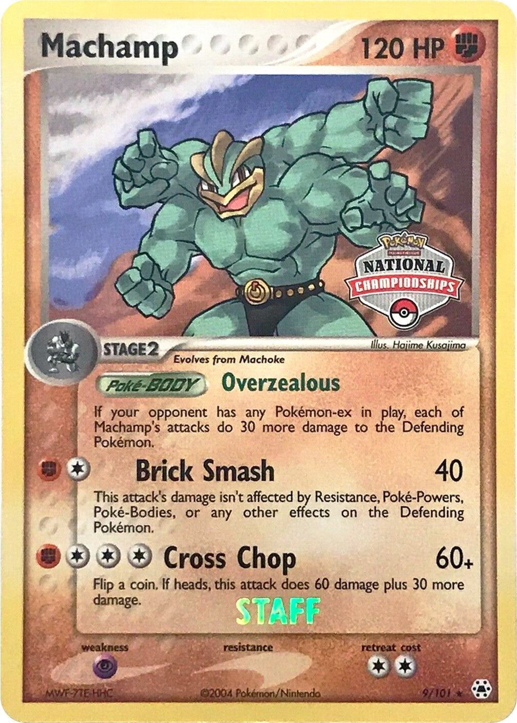 Machamp (9/101) (National Championships Promo) (Staff) [EX: Hidden Legends] | Card Merchant Takapuna