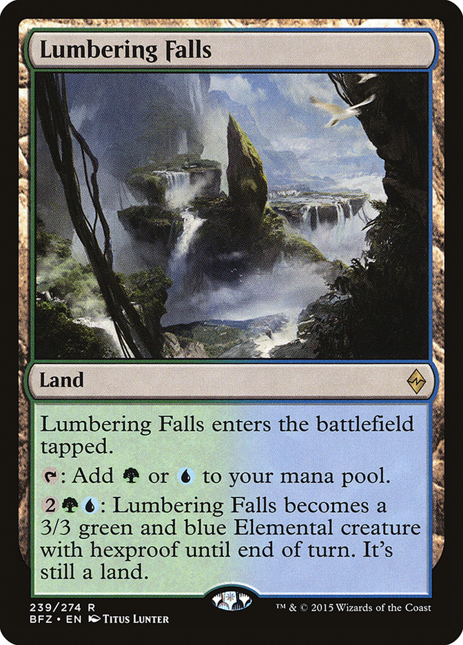 Lumbering Falls [Battle for Zendikar] | Card Merchant Takapuna