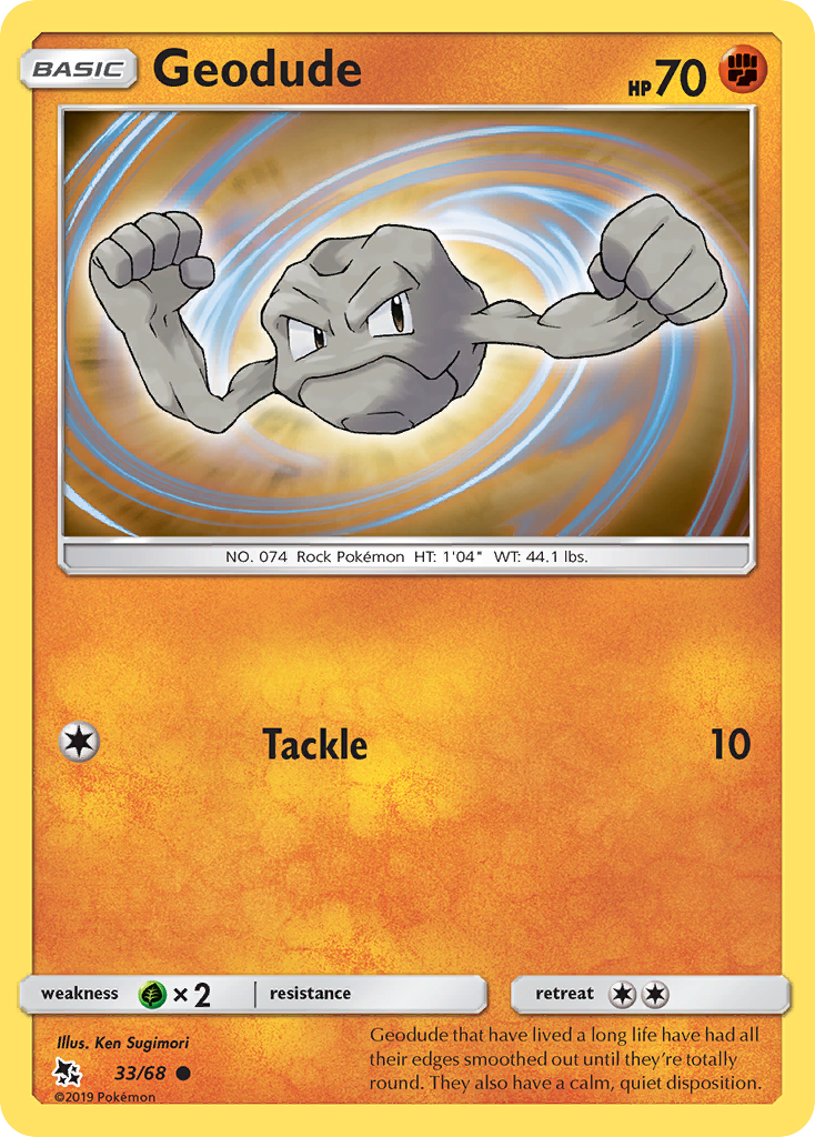 Geodude (33/68) [Sun & Moon: Hidden Fates] | Card Merchant Takapuna