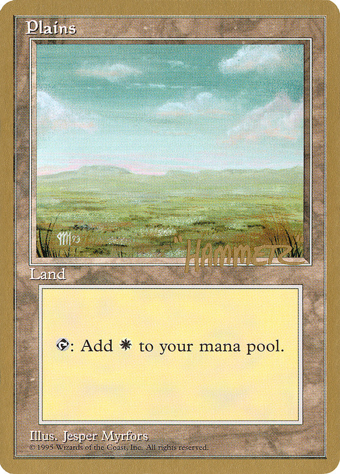 Plains (shr364) (Shawn "Hammer" Regnier) [Pro Tour Collector Set] | Card Merchant Takapuna
