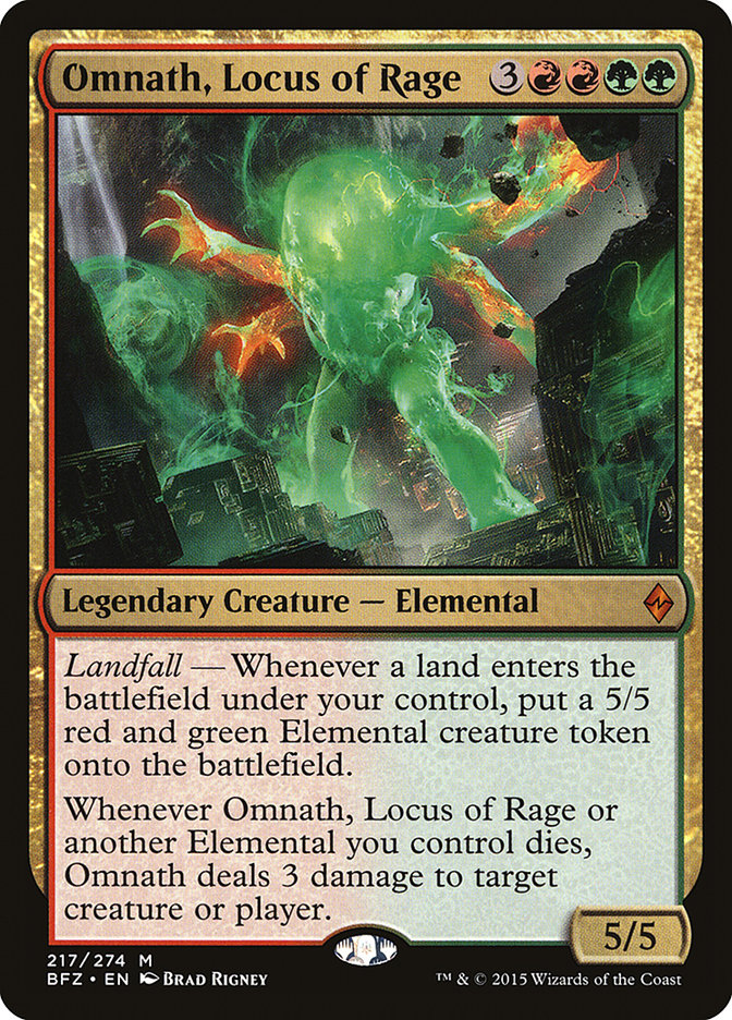 Omnath, Locus of Rage [Battle for Zendikar] | Card Merchant Takapuna