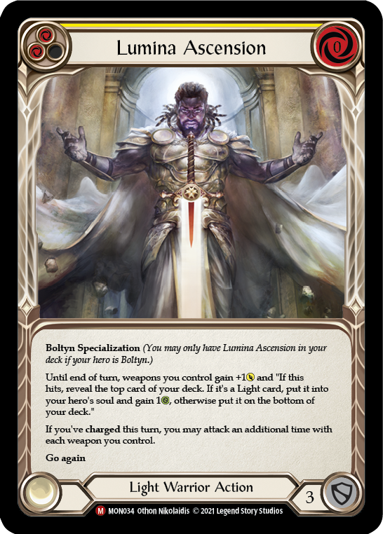 Lumina Ascension [MON034-RF] (Monarch)  1st Edition Rainbow Foil | Card Merchant Takapuna