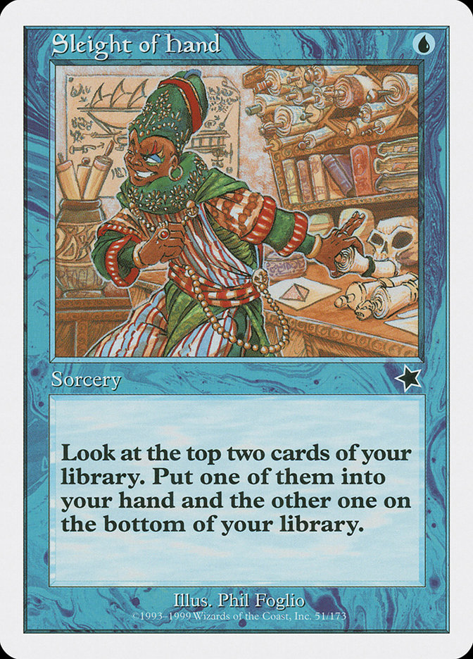 Sleight of Hand [Starter 1999] | Card Merchant Takapuna
