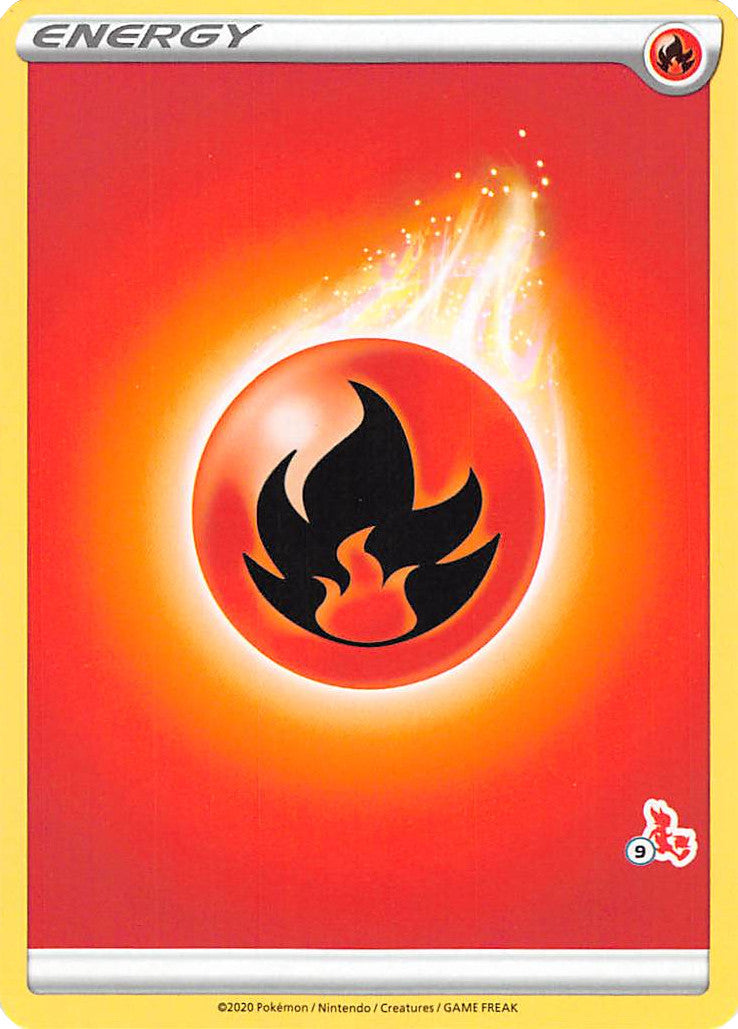 Fire Energy (Cinderace Stamp #9) [Battle Academy 2022] | Card Merchant Takapuna