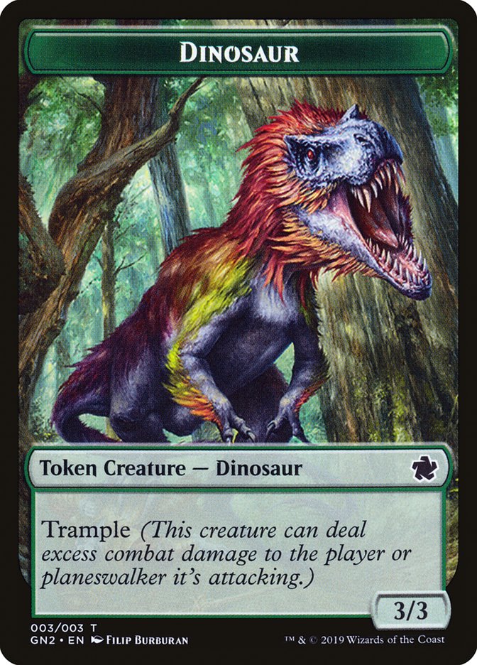 Dinosaur Token [Game Night 2019 Tokens] | Card Merchant Takapuna