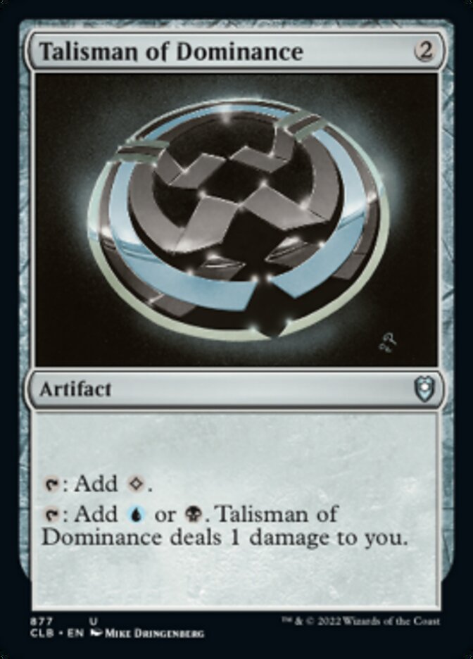 Talisman of Dominance [Commander Legends: Battle for Baldur's Gate] | Card Merchant Takapuna