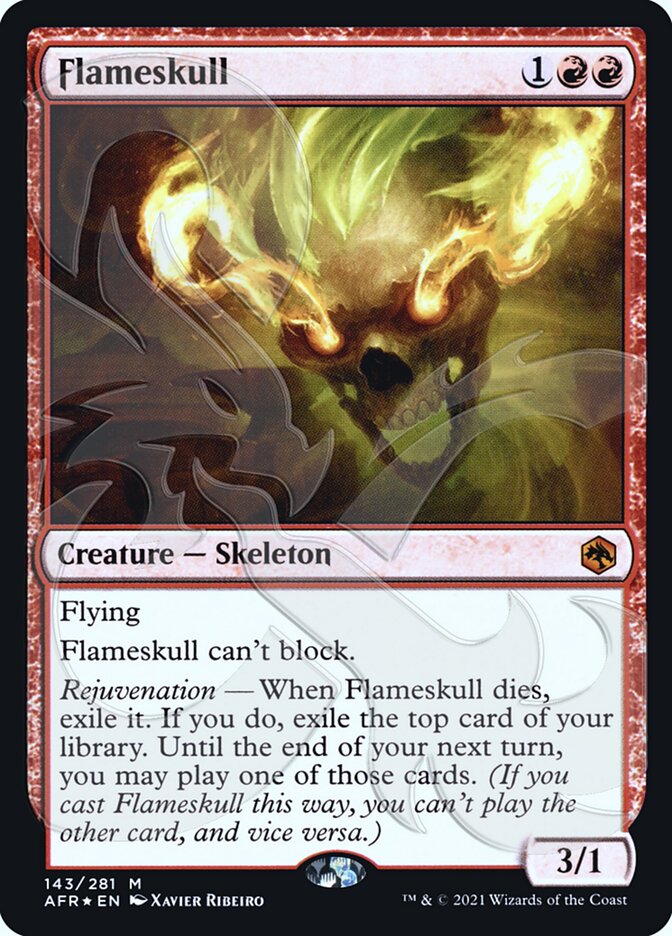 Flameskull (Ampersand Promo) [Dungeons & Dragons: Adventures in the Forgotten Realms Promos] | Card Merchant Takapuna