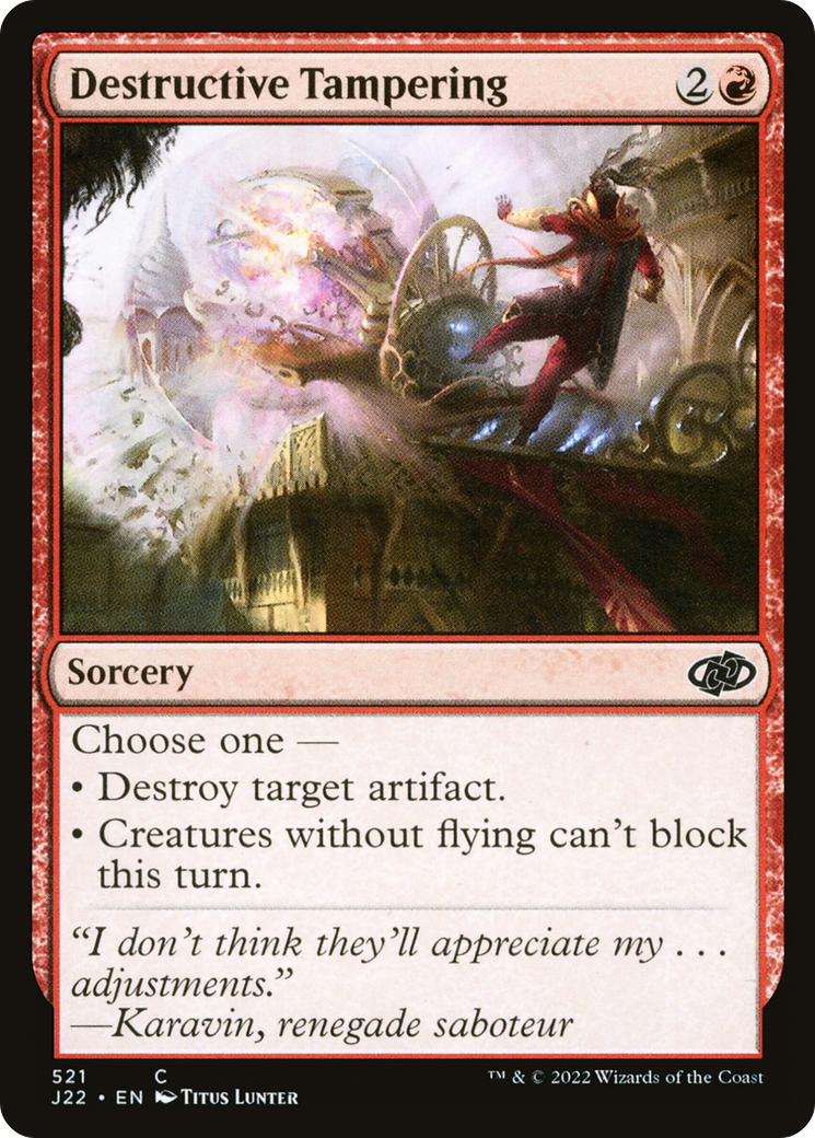Destructive Tampering [Jumpstart 2022] | Card Merchant Takapuna