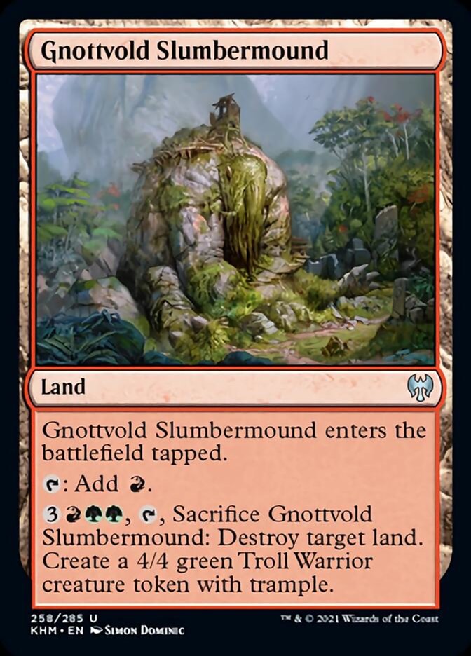 Gnottvold Slumbermound [Kaldheim] | Card Merchant Takapuna
