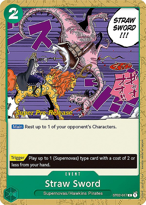 Straw Sword [Super Pre-Release Starter Deck: Worst Generation] | Card Merchant Takapuna