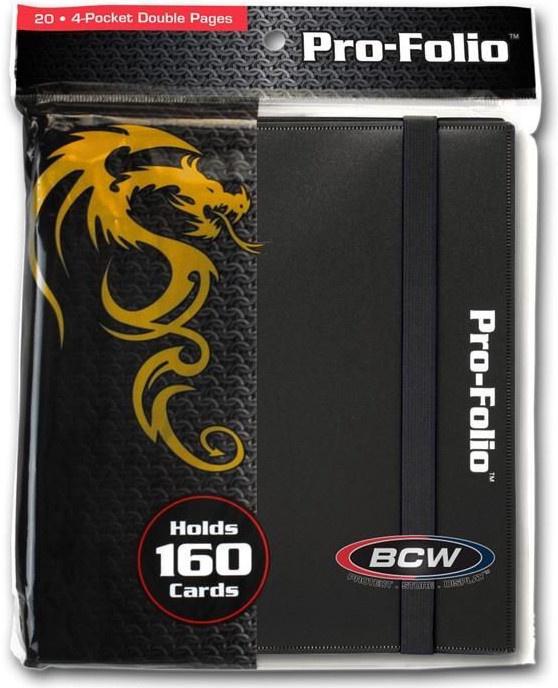 BCW 4 pocket profolio black | Card Merchant Takapuna