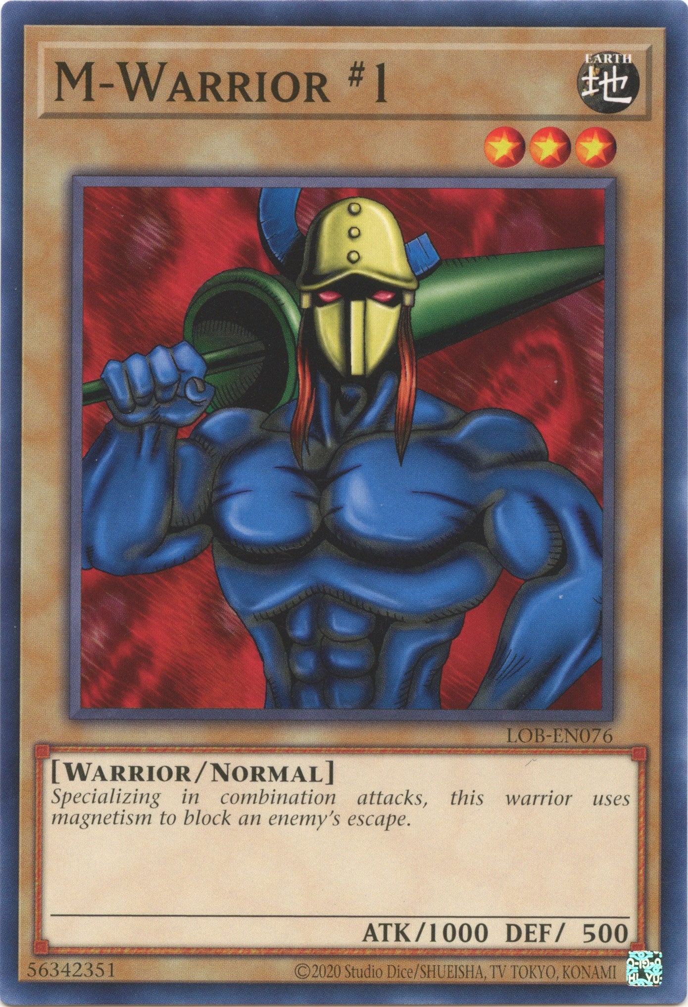 M-Warrior #1 (25th Anniversary) [LOB-EN076] Common | Card Merchant Takapuna
