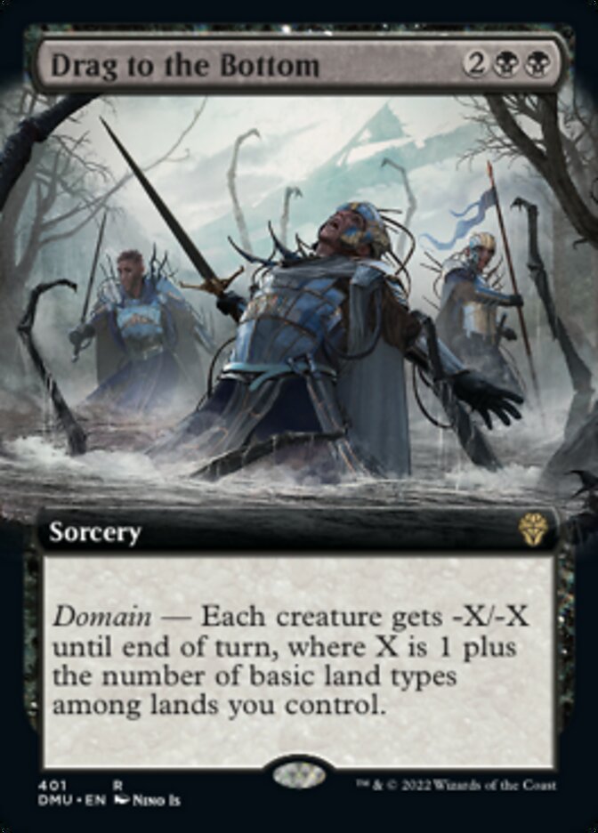 Drag to the Bottom (Extended Art) [Dominaria United] | Card Merchant Takapuna