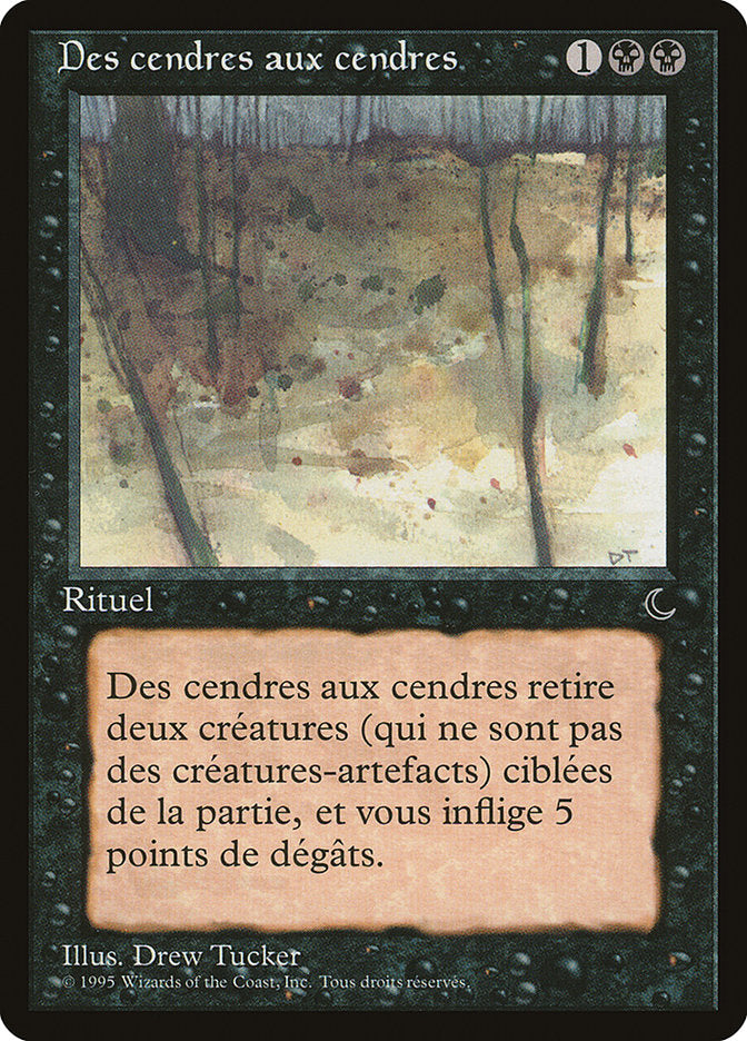 Ashes to Ashes (French) - "Des cendres aux cendres" [Renaissance] | Card Merchant Takapuna