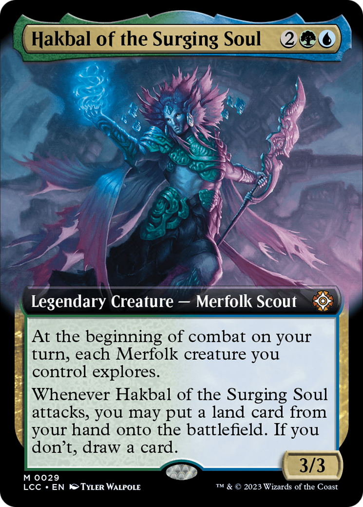 Hakbal of the Surging Soul (Extended Art) [The Lost Caverns of Ixalan Commander] | Card Merchant Takapuna