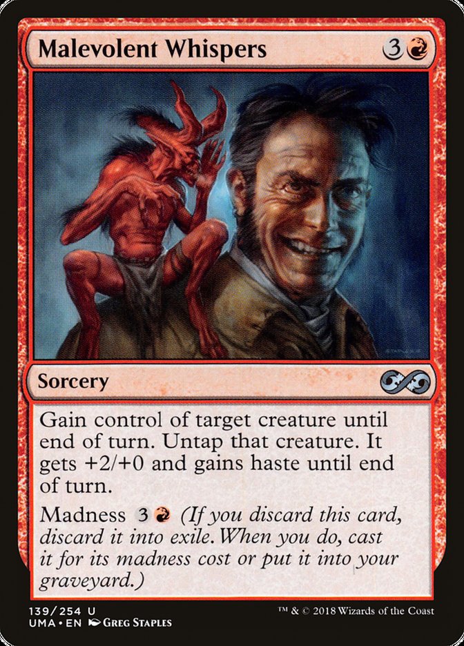 Malevolent Whispers [Ultimate Masters] | Card Merchant Takapuna