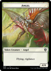 Soldier (008) // Angel Double-Sided Token [Phyrexia: All Will Be One Commander Tokens] | Card Merchant Takapuna