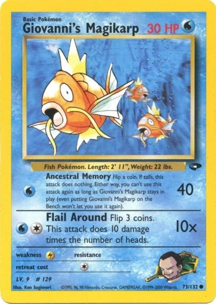 Giovanni's Magikarp (73/132) [Gym Challenge Unlimited] | Card Merchant Takapuna
