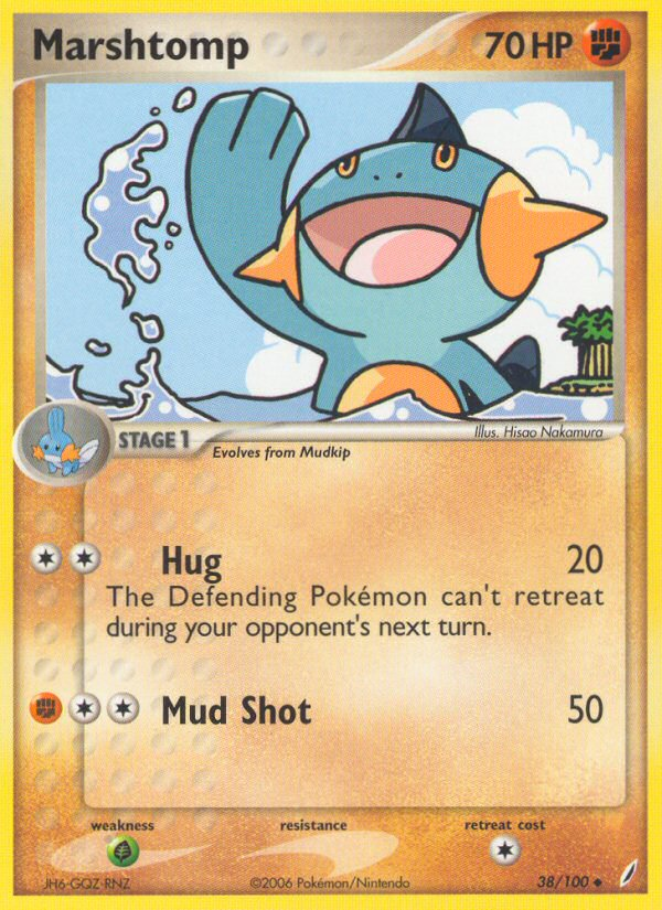 Marshtomp (38/100) [EX: Crystal Guardians] | Card Merchant Takapuna