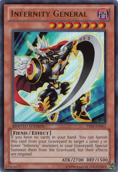 Infernity General [YF03-EN001] Ultra Rare | Card Merchant Takapuna