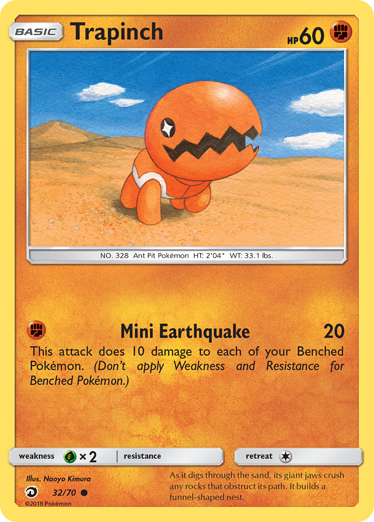Trapinch (32/70) [Sun & Moon: Dragon Majesty] | Card Merchant Takapuna