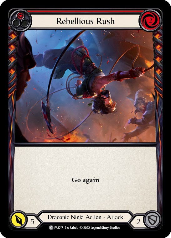 Rebellious Rush (Red) [FAI017] (Uprising Fai Blitz Deck) | Card Merchant Takapuna